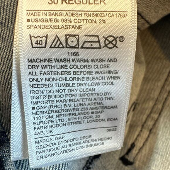 Gap 70s Flare Jeans Women’s 10 High Waisted Button Pocket Medium Wash Stretch - Picture 11 of 12